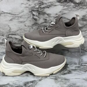 Steve Madden‎ Shoes Women's 7M Taupe White Myles MYLE01S1 Running Sneakers Mesh
